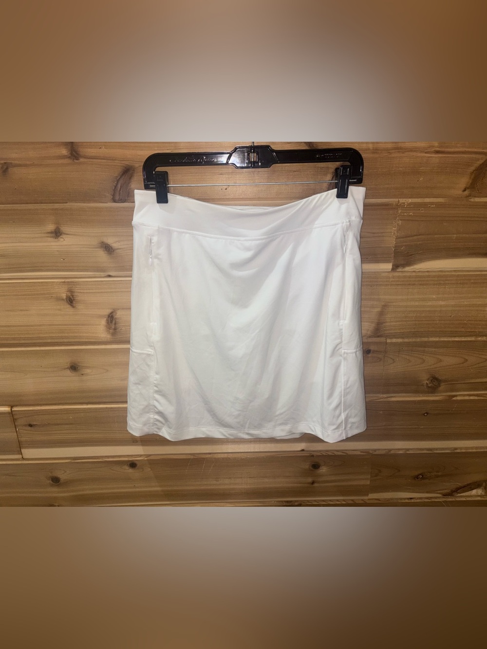 Jockey White Active Skort with Side Pockets